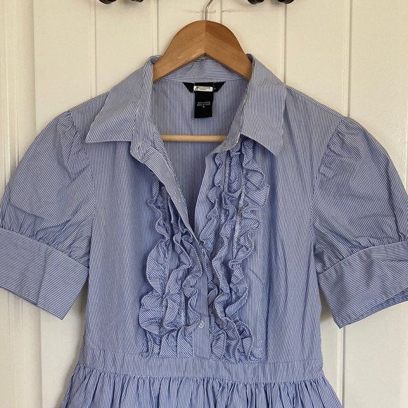 Moda International Blue Ruffle Dress - Picture 4 of 9